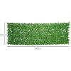 Műsövény belátásgátló, faldekoráció világoszöld 300 x 100 cm