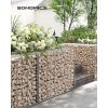 Gabion rács, galvanizált acél hálóval 100x80x30cm