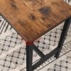 VASAGLE Asztali padok, 2 darabos készlet, ipari stílusú beltéri padok, 108 x 32,5 x 50