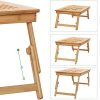 SONGMICS Bambusz laptop asztal, összecsukható ágyas asztal, magasság állítható kanapé