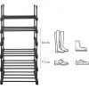 SONGMICS 6 szintes cipőtartó, vas cipőtároló szervező, testreszabható design, helytakarékos