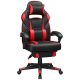 SONGMICS Racing Gaming Chair, Állítható irodai szék lábtartóval, Ergonomikus kialakítás,